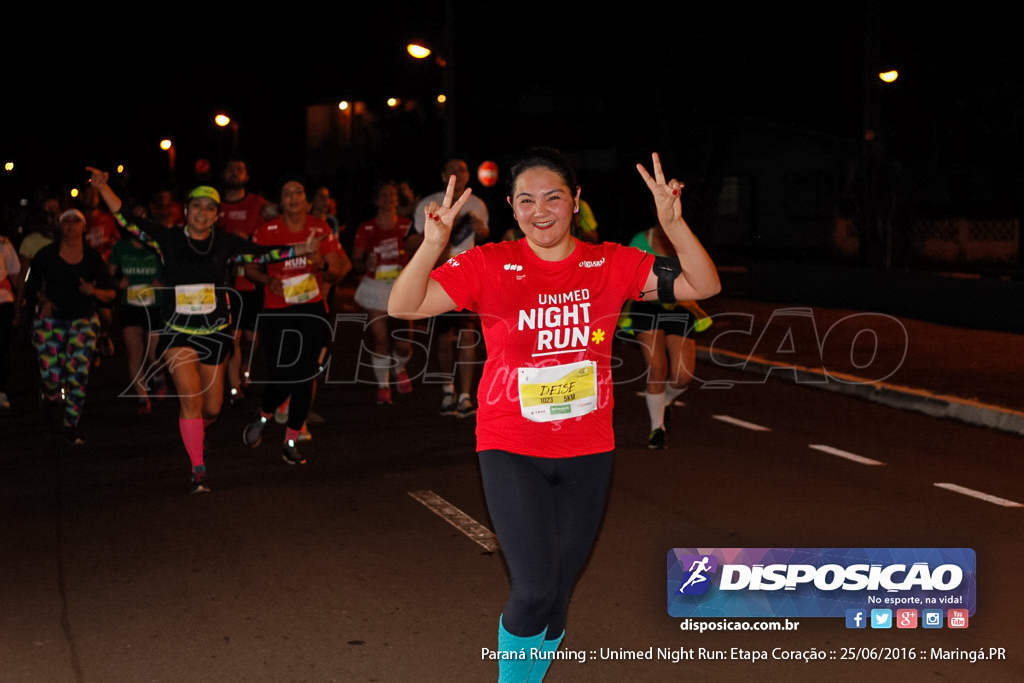 Unimed Night Run: Etapa Coração :: Paraná Running 2016