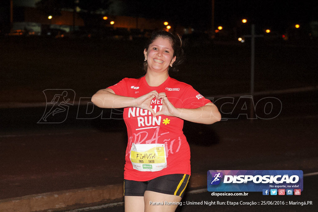 Unimed Night Run: Etapa Coração :: Paraná Running 2016