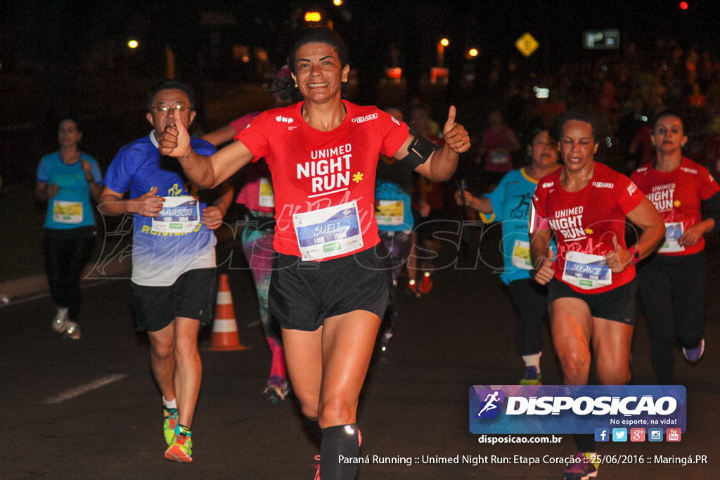 Unimed Night Run: Etapa Coração :: Paraná Running 2016