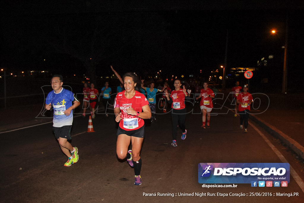 Unimed Night Run: Etapa Coração :: Paraná Running 2016