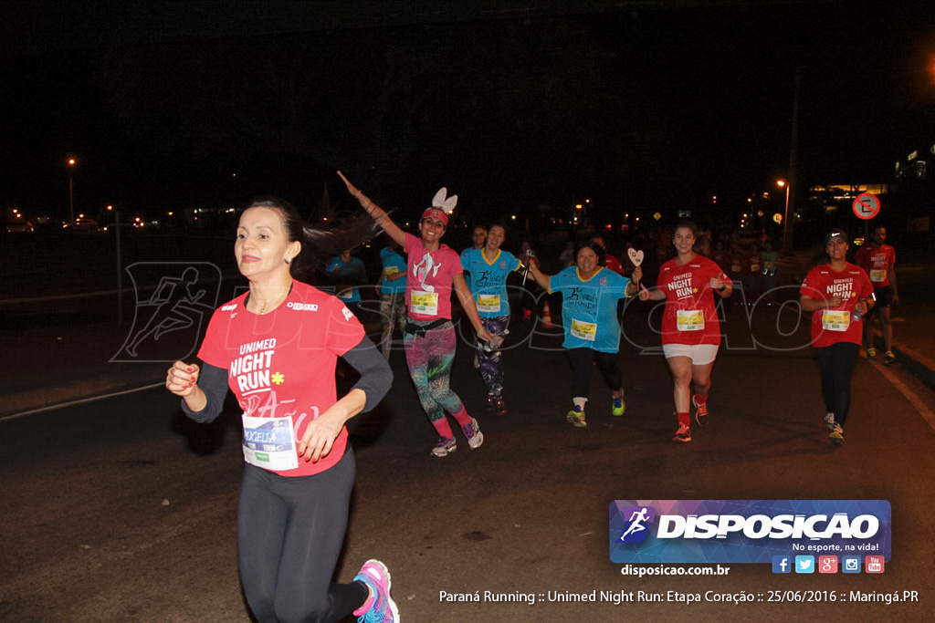 Unimed Night Run: Etapa Coração :: Paraná Running 2016