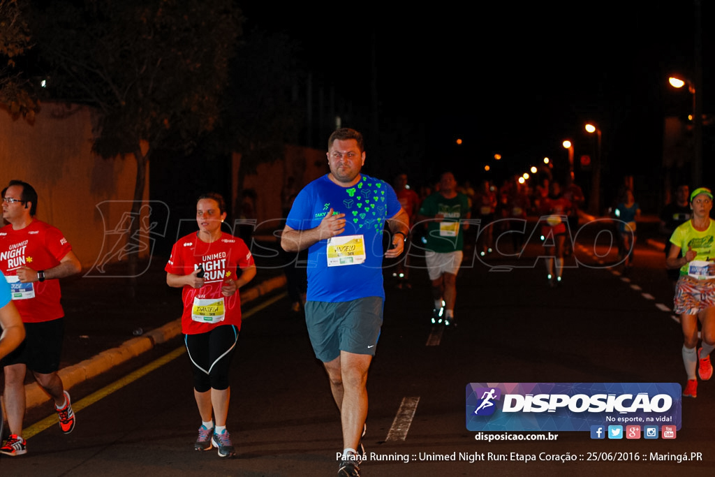 Unimed Night Run: Etapa Coração :: Paraná Running 2016