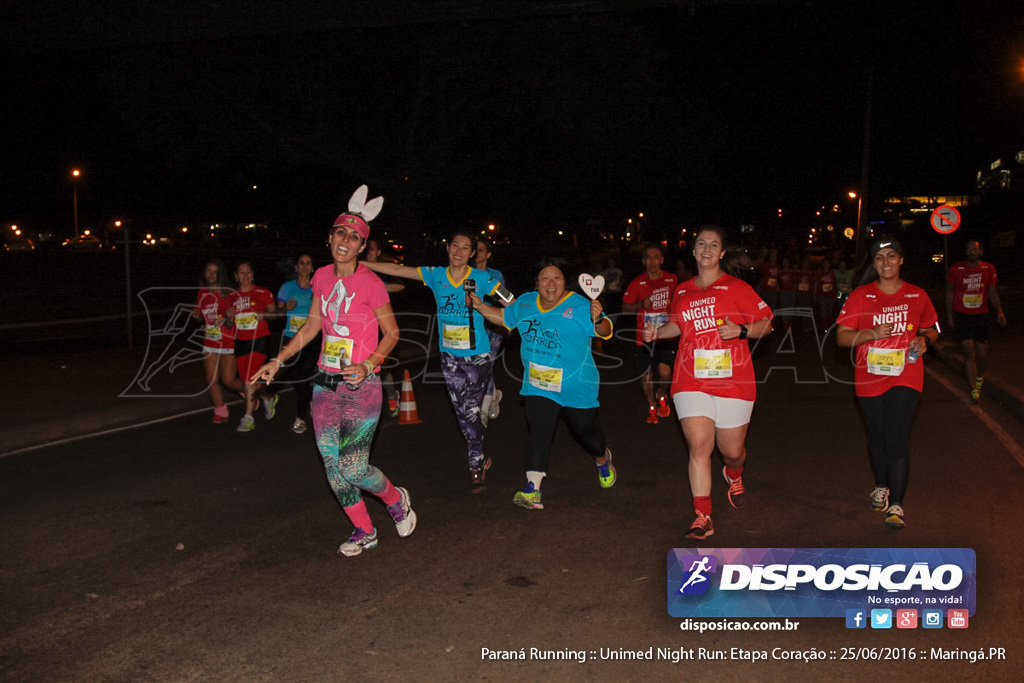 Unimed Night Run: Etapa Coração :: Paraná Running 2016