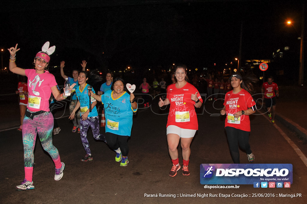 Unimed Night Run: Etapa Coração :: Paraná Running 2016