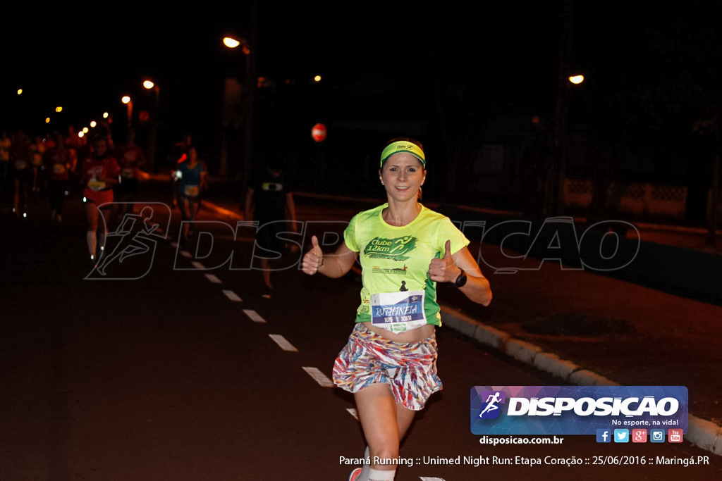 Unimed Night Run: Etapa Coração :: Paraná Running 2016