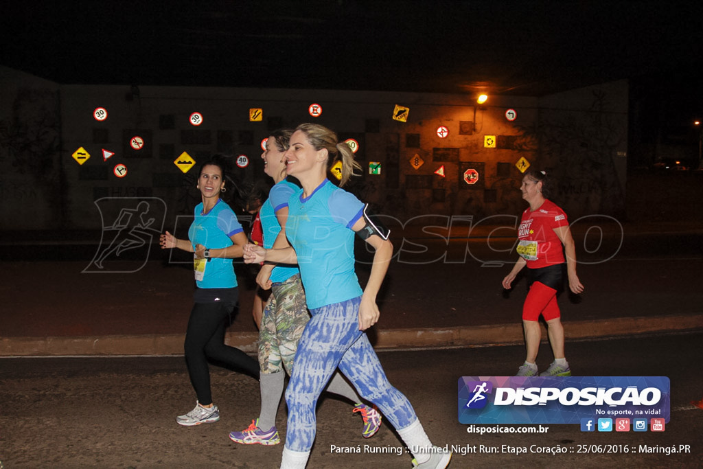 Unimed Night Run: Etapa Coração :: Paraná Running 2016