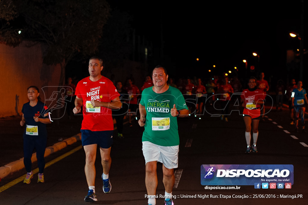 Unimed Night Run: Etapa Coração :: Paraná Running 2016