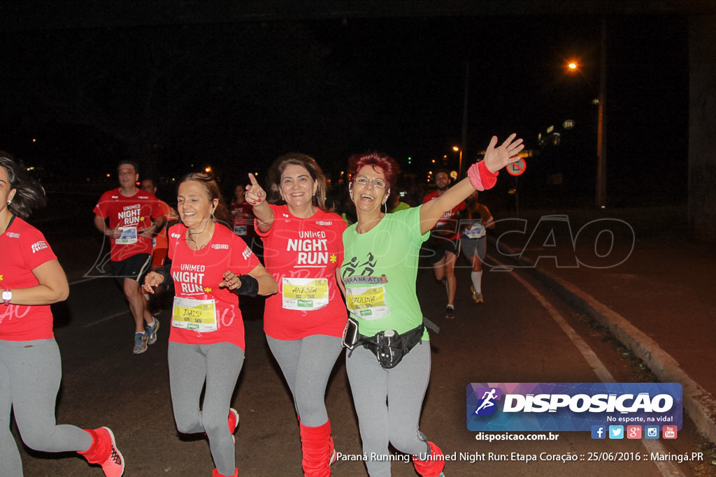 Unimed Night Run: Etapa Coração :: Paraná Running 2016