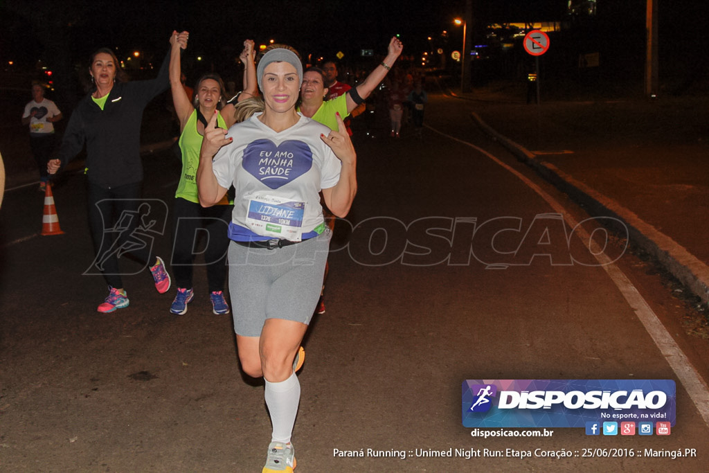 Unimed Night Run: Etapa Coração :: Paraná Running 2016