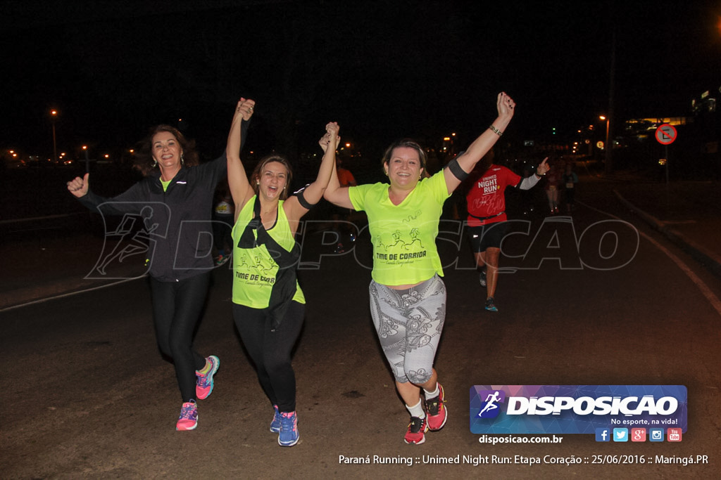 Unimed Night Run: Etapa Coração :: Paraná Running 2016