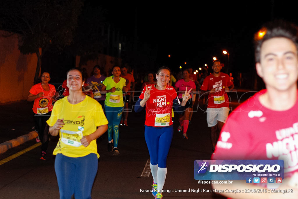 Unimed Night Run: Etapa Coração :: Paraná Running 2016