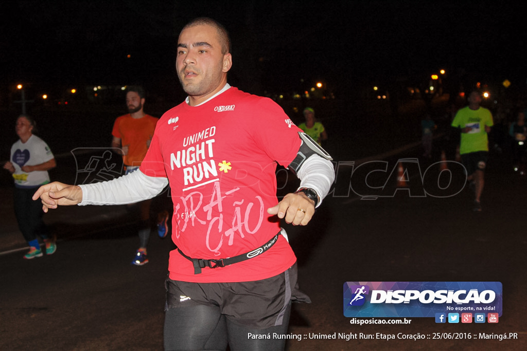 Unimed Night Run: Etapa Coração :: Paraná Running 2016