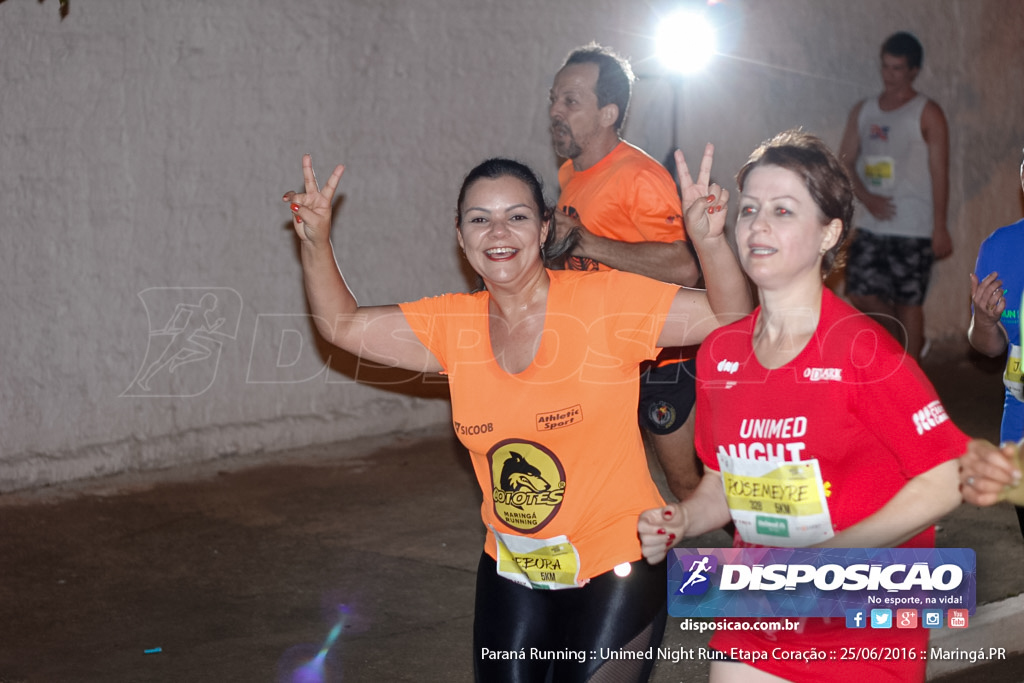 Unimed Night Run: Etapa Coração :: Paraná Running 2016