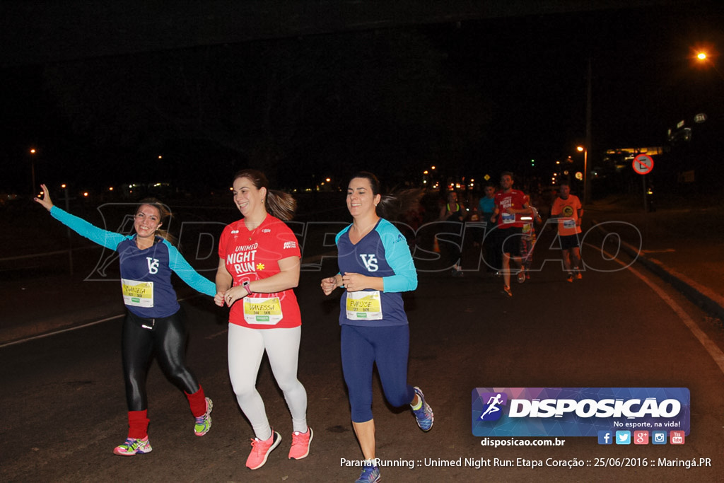 Unimed Night Run: Etapa Coração :: Paraná Running 2016