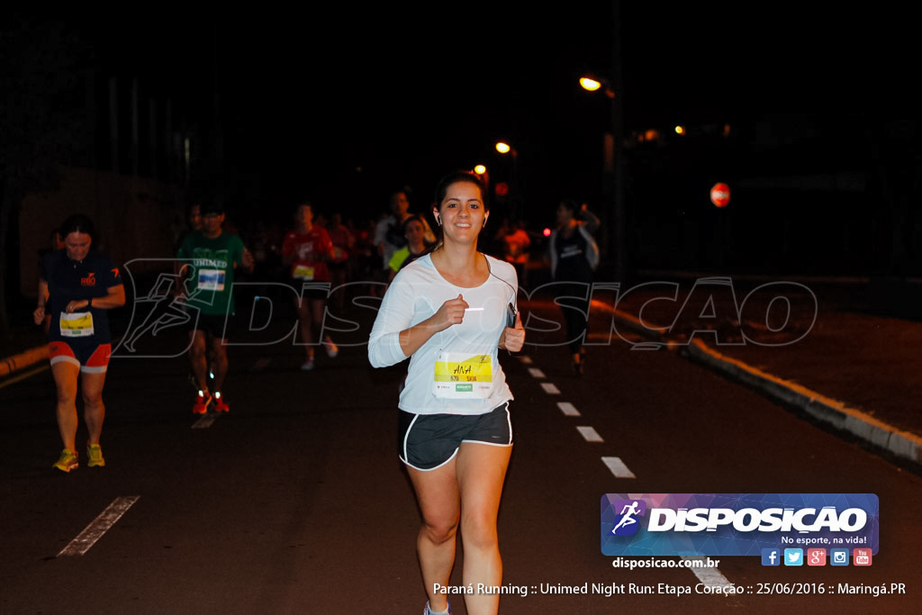 Unimed Night Run: Etapa Coração :: Paraná Running 2016