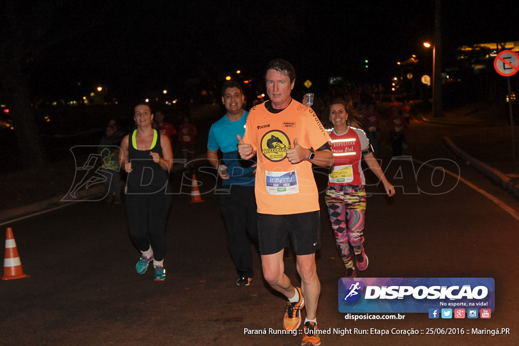 Unimed Night Run: Etapa Coração :: Paraná Running 2016