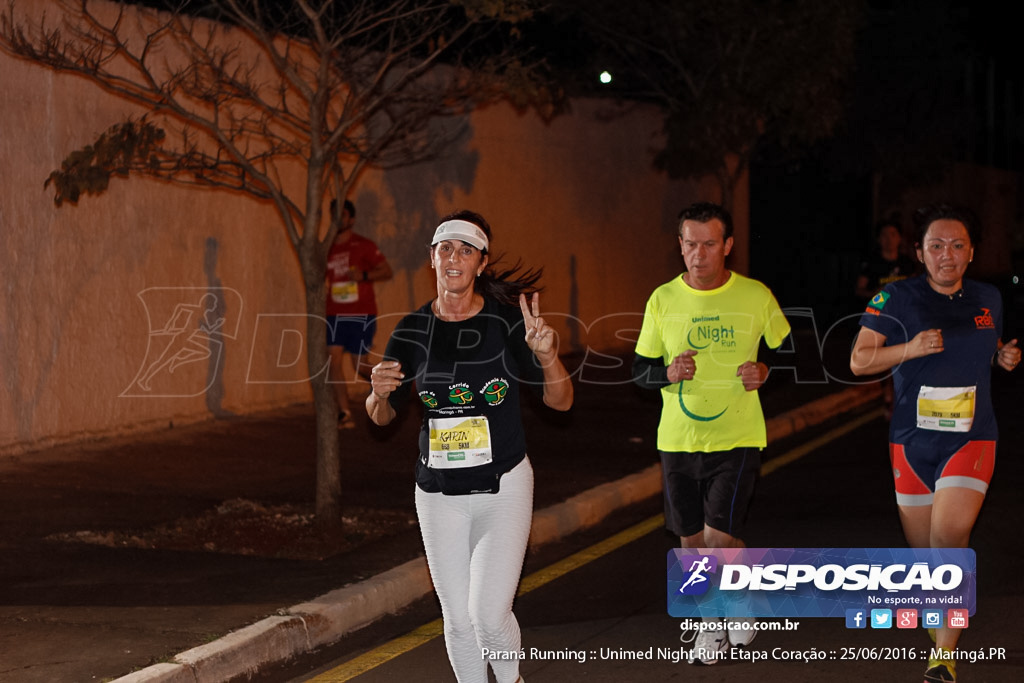 Unimed Night Run: Etapa Coração :: Paraná Running 2016