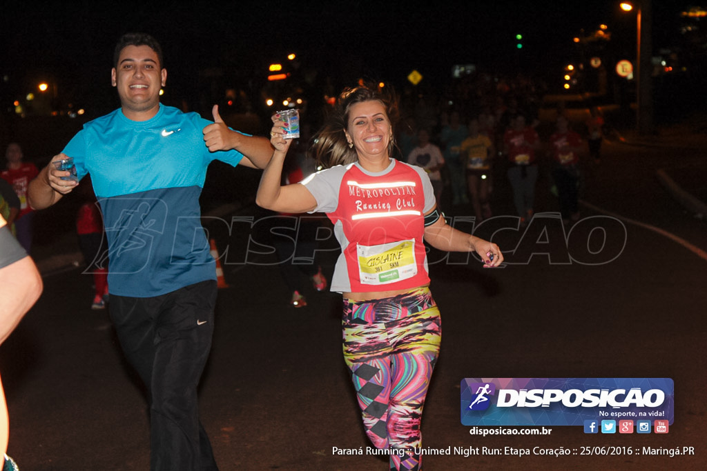 Unimed Night Run: Etapa Coração :: Paraná Running 2016