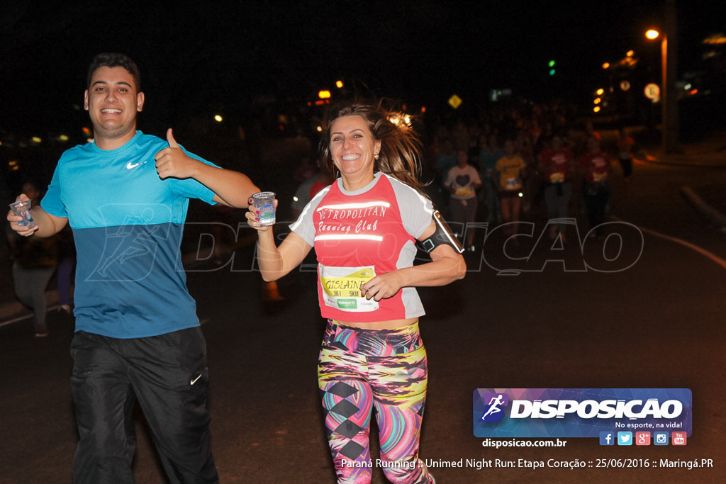 Unimed Night Run: Etapa Coração :: Paraná Running 2016