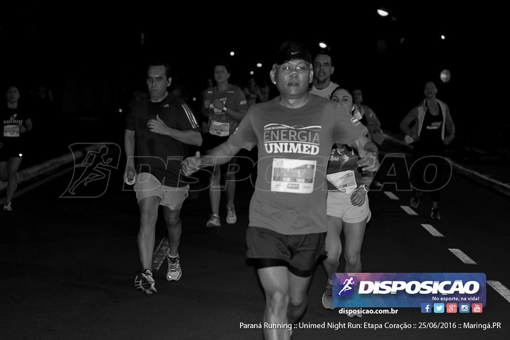 Unimed Night Run: Etapa Coração :: Paraná Running 2016