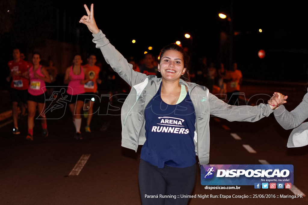 Unimed Night Run: Etapa Coração :: Paraná Running 2016