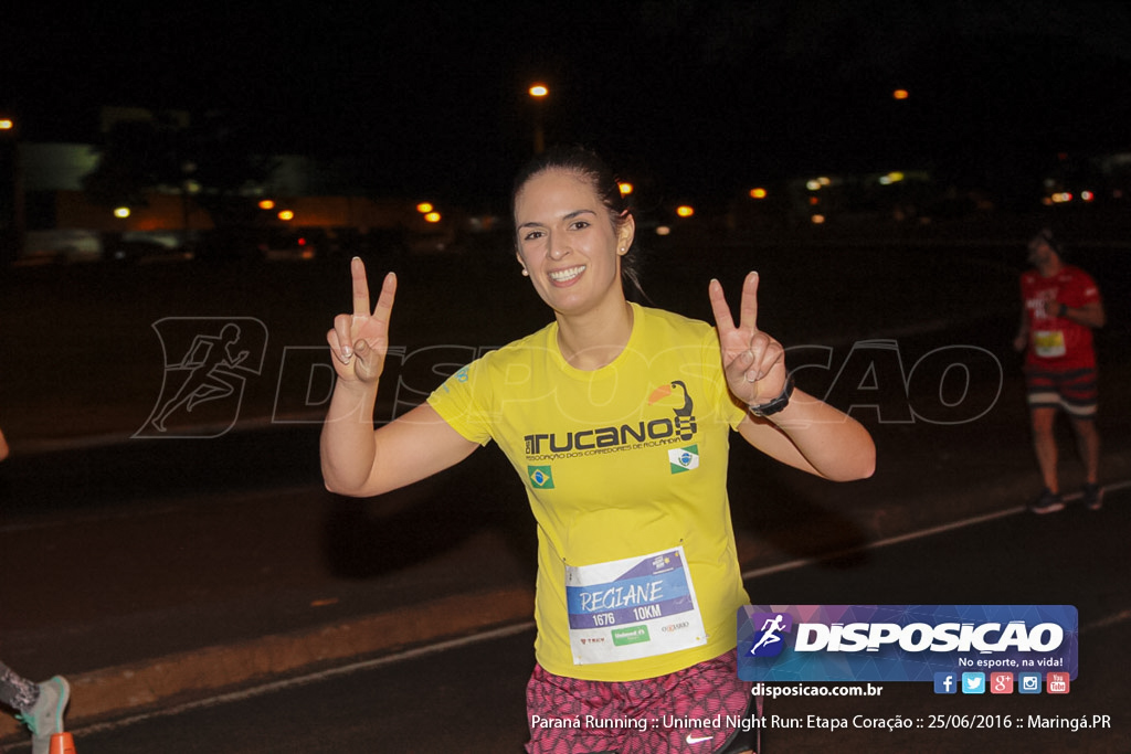 Unimed Night Run: Etapa Coração :: Paraná Running 2016