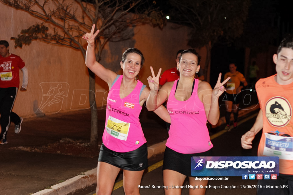 Unimed Night Run: Etapa Coração :: Paraná Running 2016