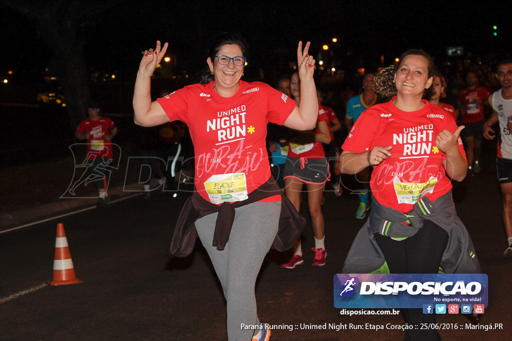 Unimed Night Run: Etapa Coração :: Paraná Running 2016