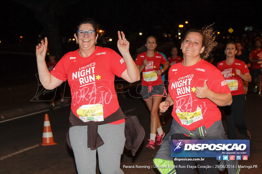 Unimed Night Run: Etapa Coração :: Paraná Running 2016