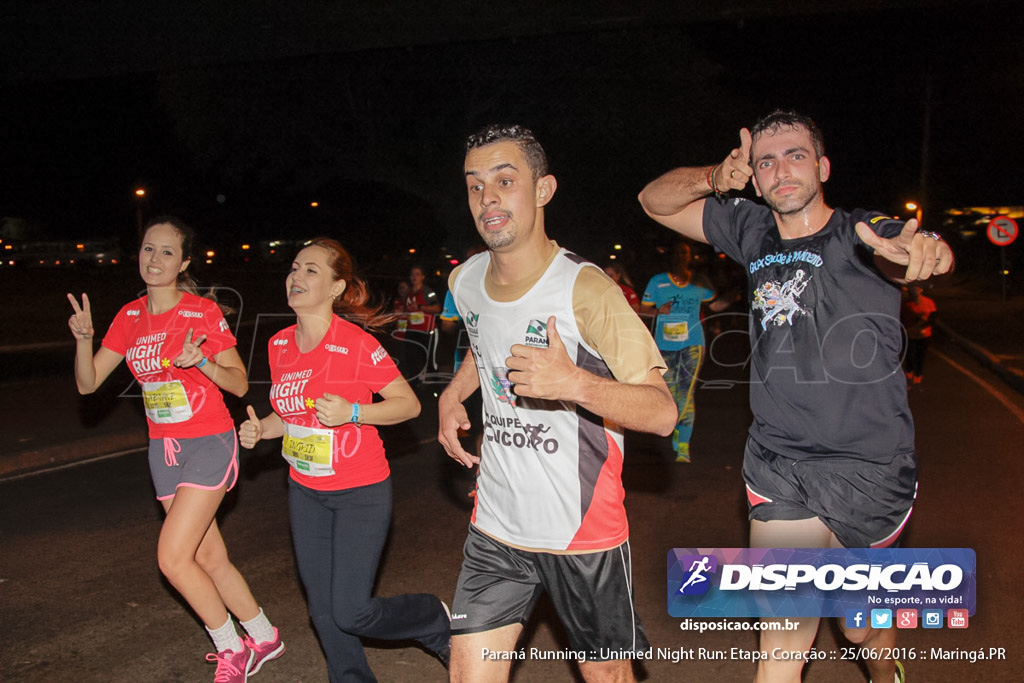 Unimed Night Run: Etapa Coração :: Paraná Running 2016