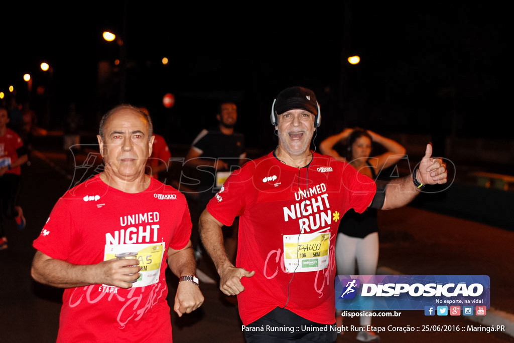 Unimed Night Run: Etapa Coração :: Paraná Running 2016