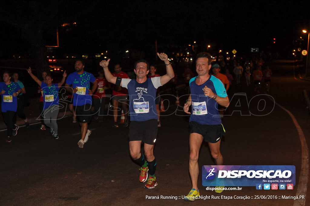 Unimed Night Run: Etapa Coração :: Paraná Running 2016