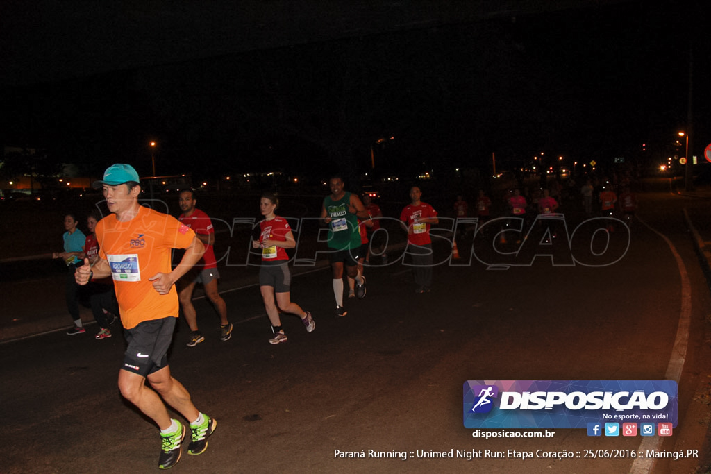 Unimed Night Run: Etapa Coração :: Paraná Running 2016