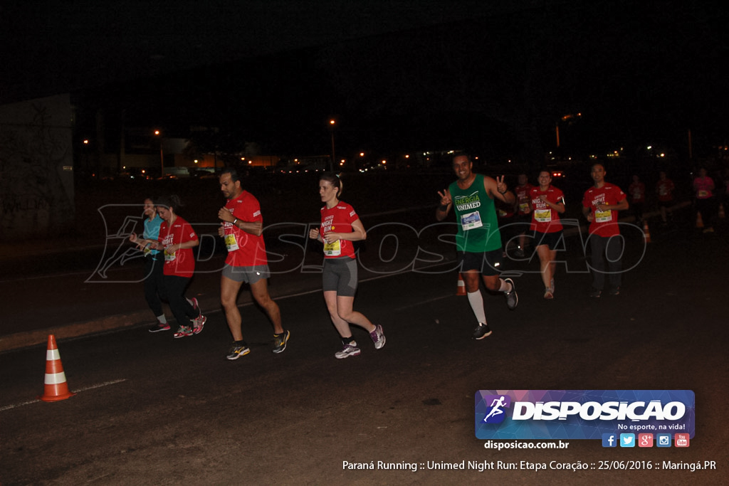 Unimed Night Run: Etapa Coração :: Paraná Running 2016