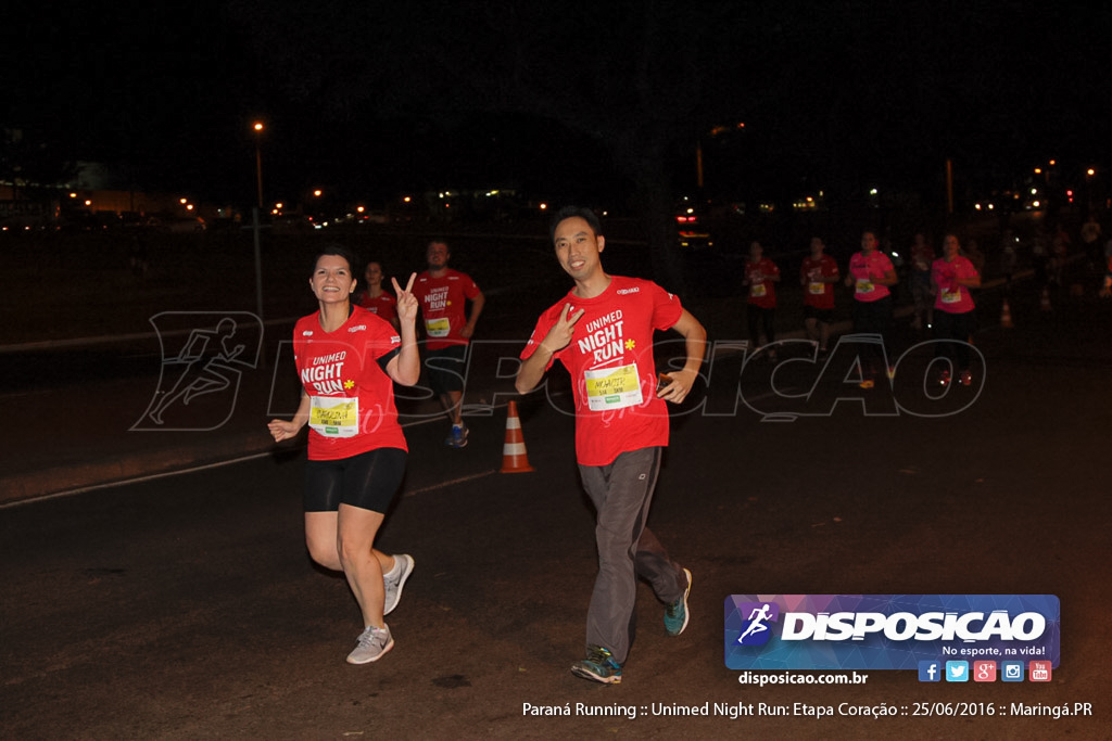 Unimed Night Run: Etapa Coração :: Paraná Running 2016