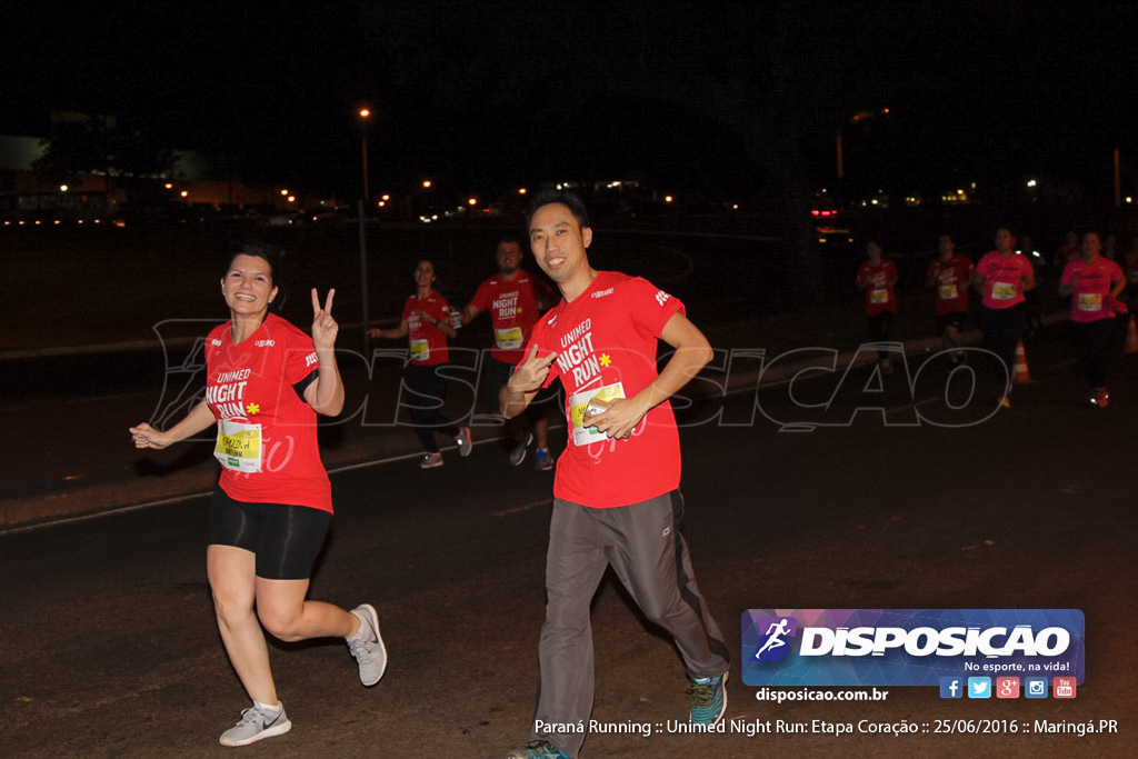 Unimed Night Run: Etapa Coração :: Paraná Running 2016