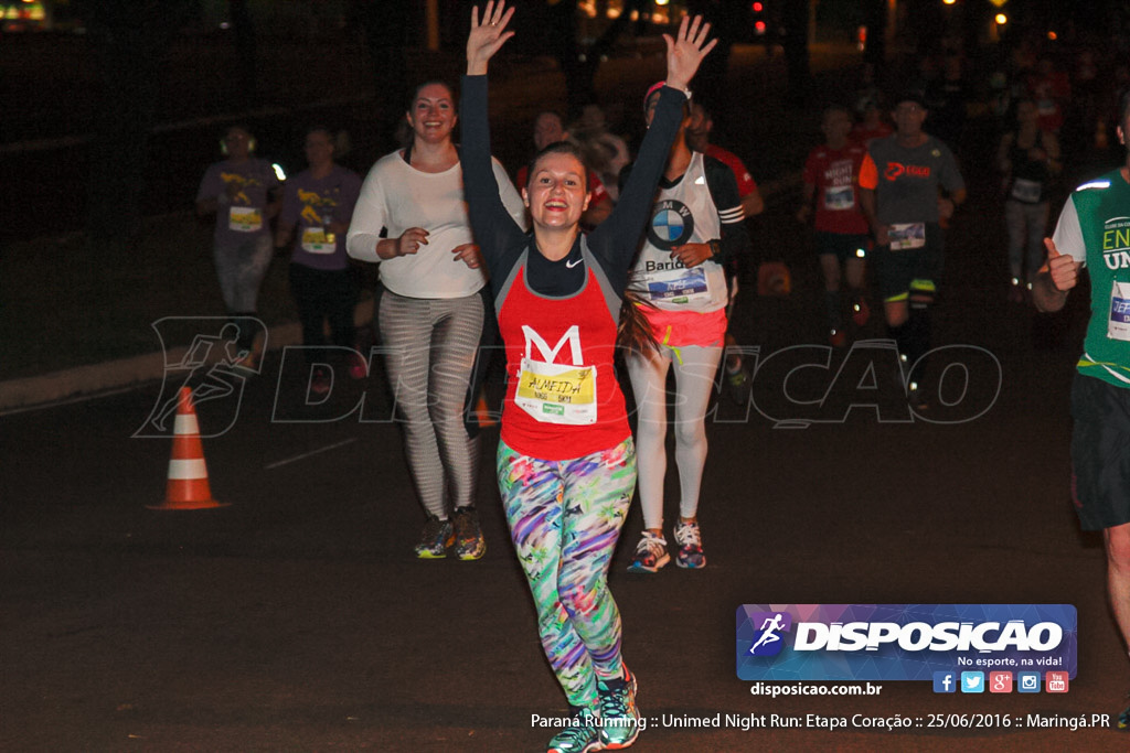 Unimed Night Run: Etapa Coração :: Paraná Running 2016