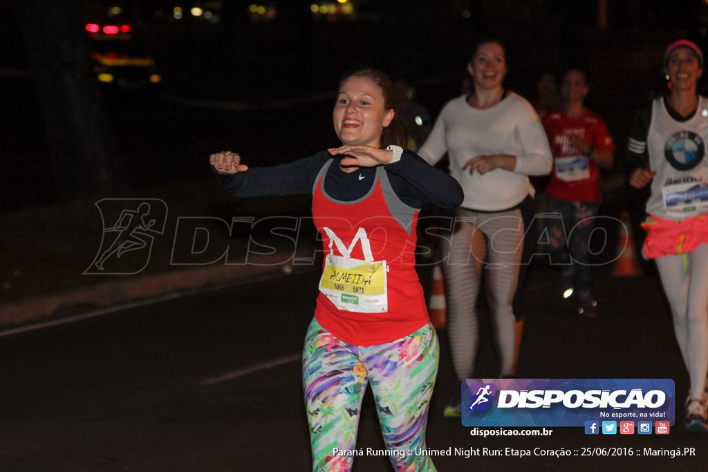 Unimed Night Run: Etapa Coração :: Paraná Running 2016