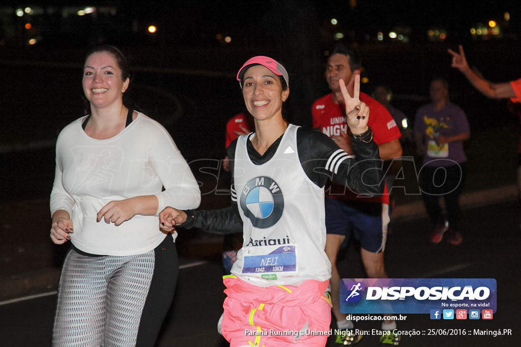 Unimed Night Run: Etapa Coração :: Paraná Running 2016