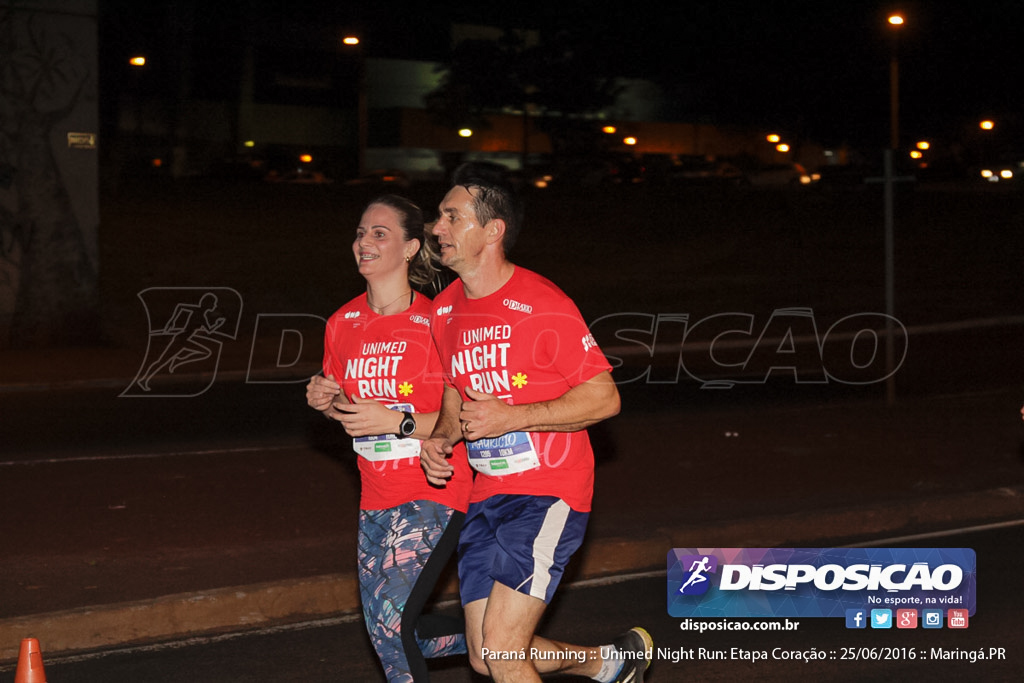 Unimed Night Run: Etapa Coração :: Paraná Running 2016