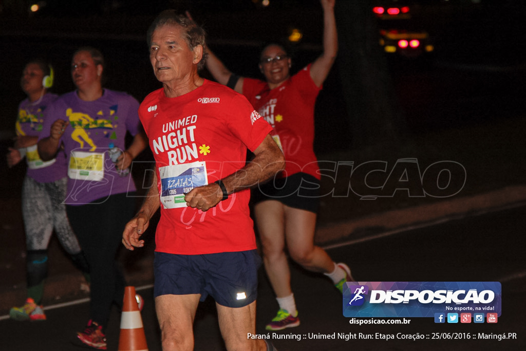 Unimed Night Run: Etapa Coração :: Paraná Running 2016