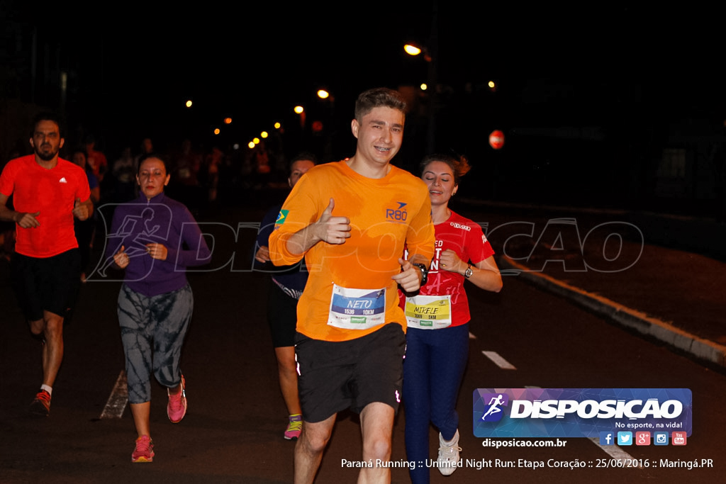 Unimed Night Run: Etapa Coração :: Paraná Running 2016