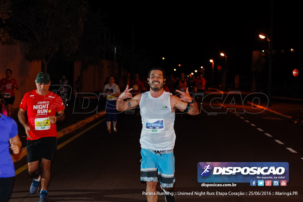 Unimed Night Run: Etapa Coração :: Paraná Running 2016