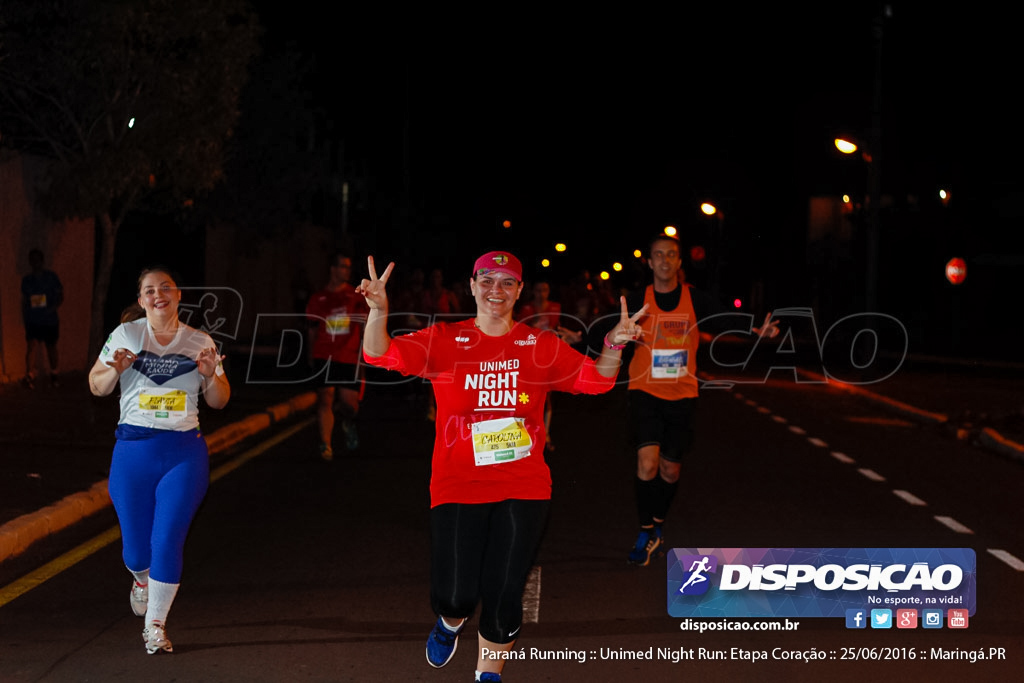 Unimed Night Run: Etapa Coração :: Paraná Running 2016