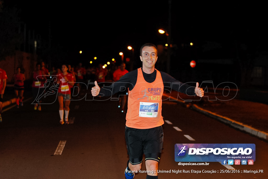 Unimed Night Run: Etapa Coração :: Paraná Running 2016