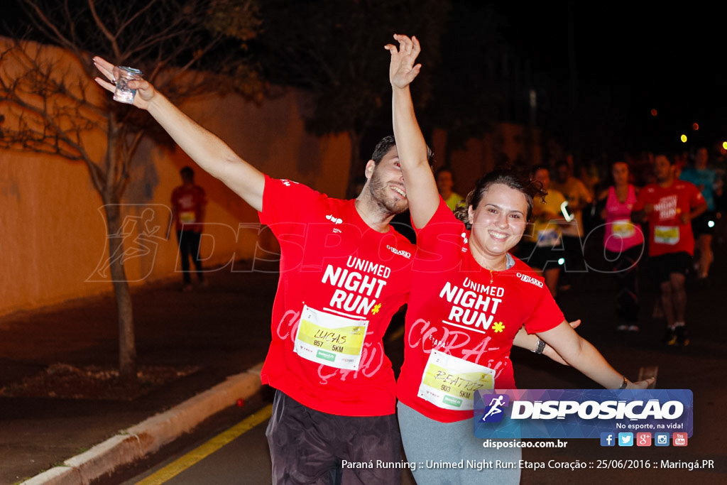 Unimed Night Run: Etapa Coração :: Paraná Running 2016