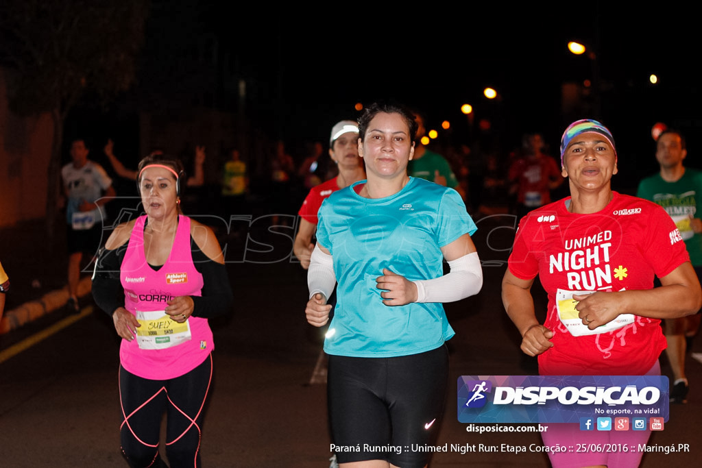 Unimed Night Run: Etapa Coração :: Paraná Running 2016