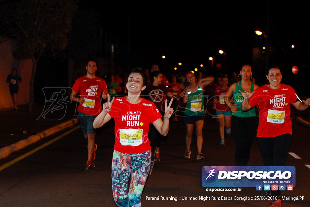 Unimed Night Run: Etapa Coração :: Paraná Running 2016