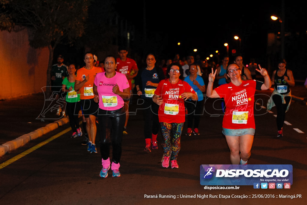 Unimed Night Run: Etapa Coração :: Paraná Running 2016