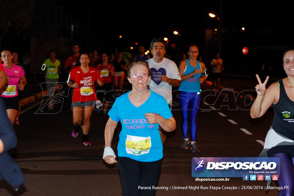 Unimed Night Run: Etapa Coração :: Paraná Running 2016